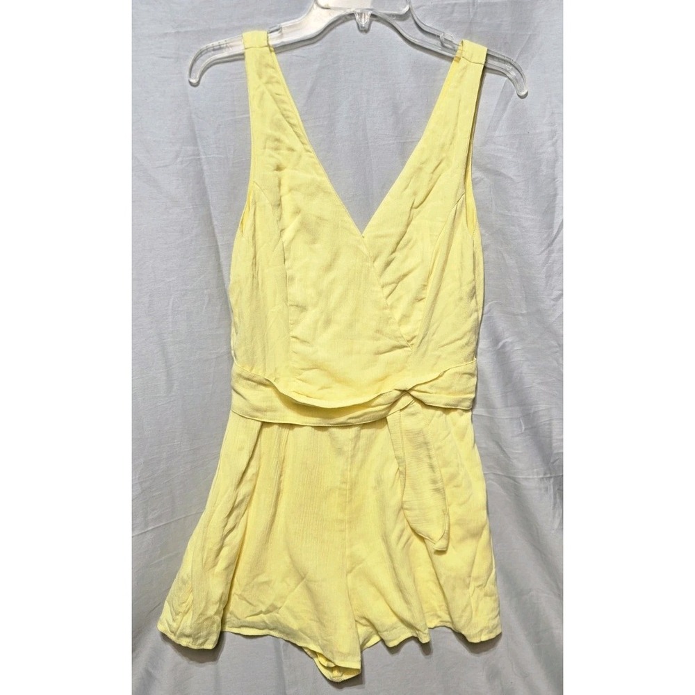 Abercrombie Fitch Women's One Piece Jumpsuit M Yellow